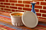    کاسه گیاهی ( با درب ) حجم 300 سی سی برند ویتا  بسته نایلونی 400 عددی